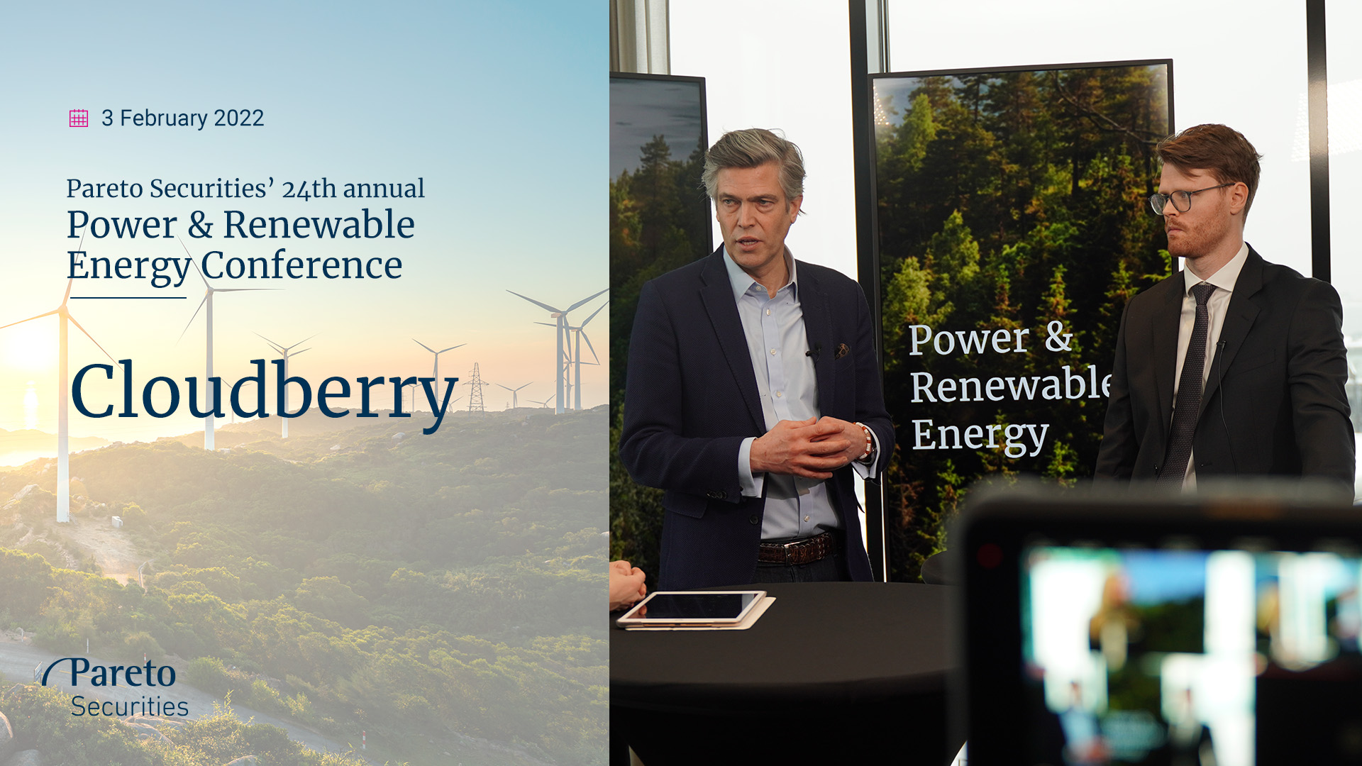 Cloudberry: På god vei mot kraftdobling | Pareto Securities’ Power & Renewable Energy Conference 2022