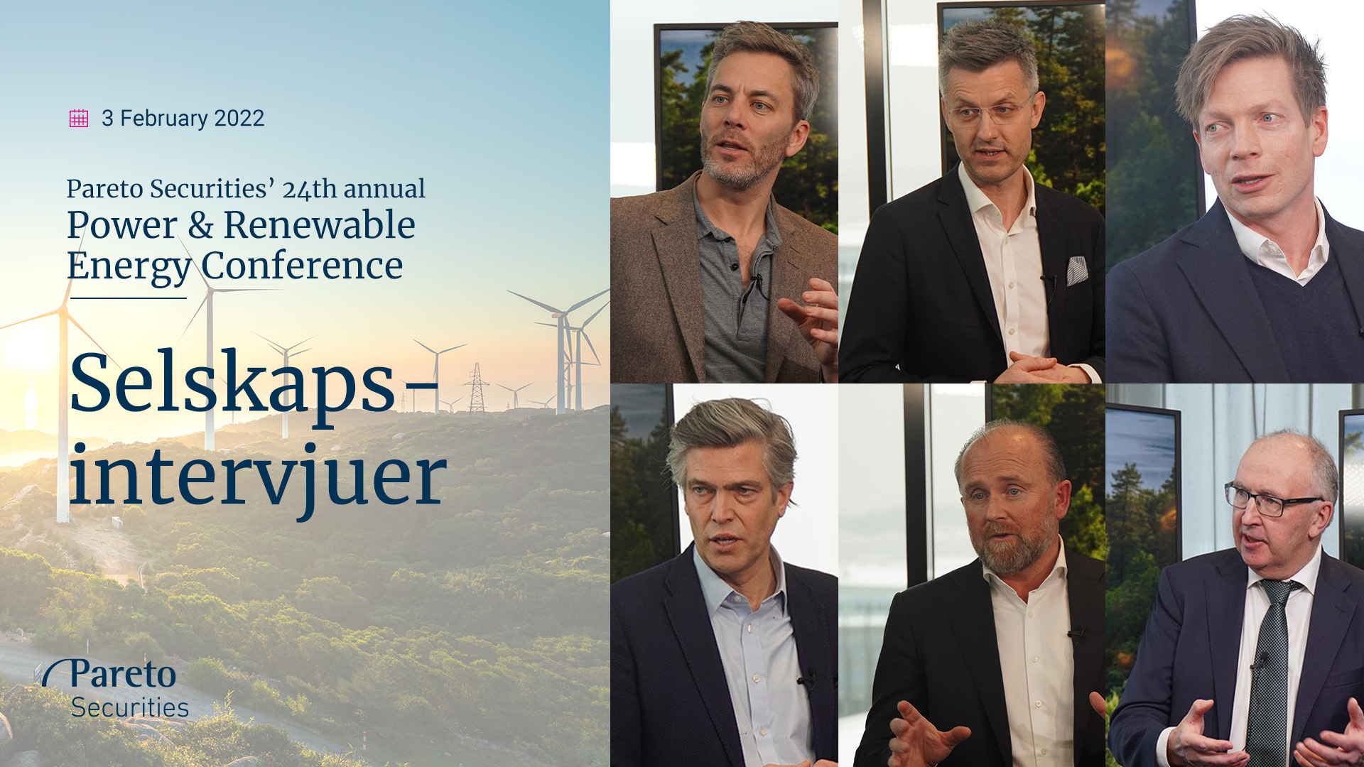 Selskapsintervjuer fra Power & Renewable Energy-konferansen 2022