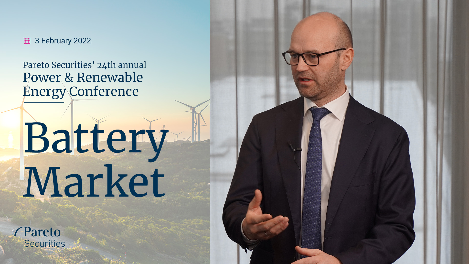 Batterimarkedet: Fremtiden er elektrisk | Pareto Securities’ Power & Renewable Energy Conference 2022