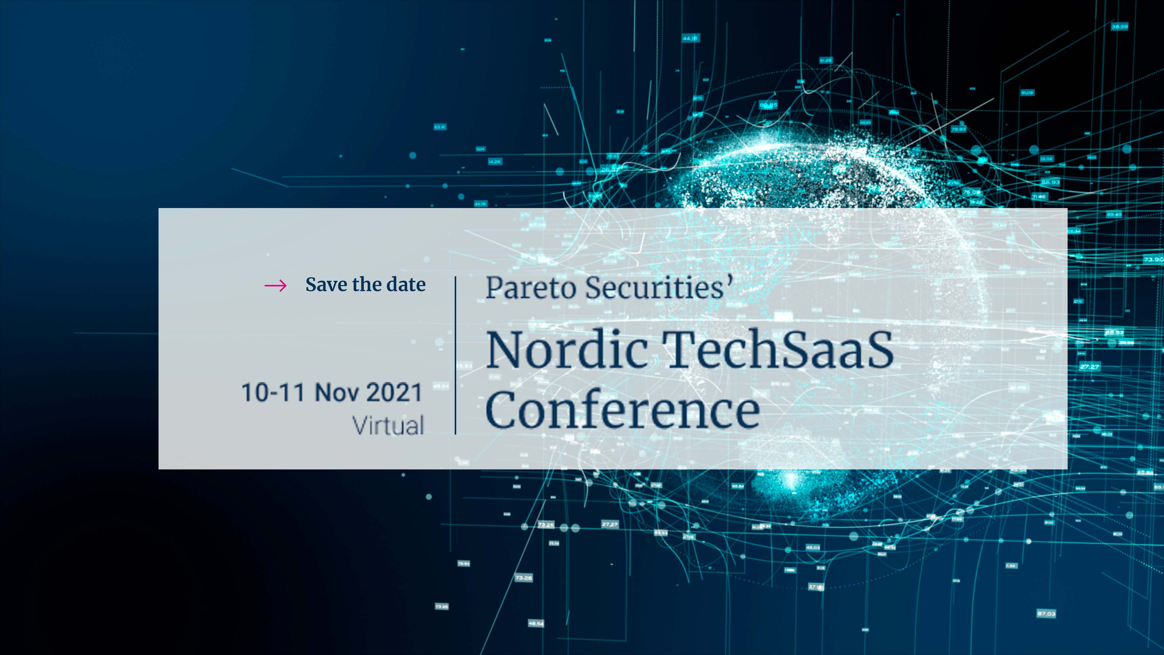 Lær mer om nordisk teknologisektor på Pareto Securities’ Nordic TechSaaS Conference